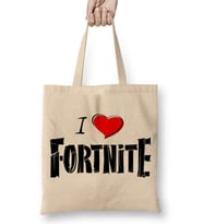 I Love Fortnite Bez Çanta Uzun Saplı