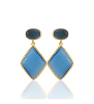 Kadir Jewellery 22 Ayar Altın Kaplama Kadın Sallantılı Küpe -El İşçiliği Ve Hipoalerjenik Küpe