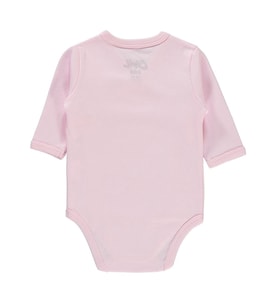 Civil Baby Bebek Kruvaze Yaka Çıtçıtlı Badi 1-6 Ay Pembe (Pembe)