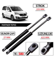 PARTNER BERLINGO TEPEE BAGAJ AMORTISORU