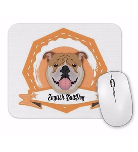 Bulldogue Coleçao Raças Pug Köpek Mouse Pad.jpg