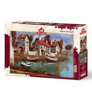 Art Puzzle Cerchıo Evleri, İtalya 1000 Parça Puzzle