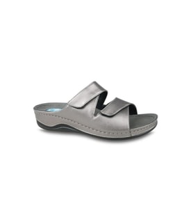 Ceyo 9946 Topuk Jelli Anatomik Taban Kadın Terlik Platin 36-40