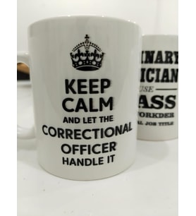 Keep Calm Correctional Officer Kupa - Cezaevi Görevlisi Komik Seramik Bardak 325ml