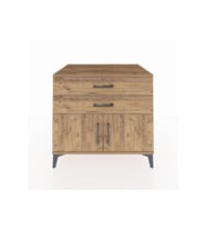 Kronos Şifonyer Tek Raflı 2 Çekmeceli 2 Kapaklı 88x59x80 Çam-Çam