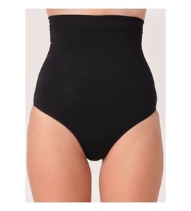 Siyah Kadın Dikişsiz Slip Korse