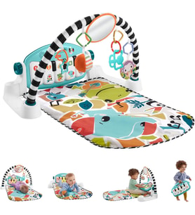 Fisher Price Sesli Ve Işıklı Neşeli Hayvanlar Piyanolu Oyun Halısı Hwy49 (Krem)
