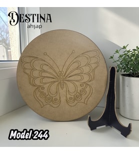 Destina Ahşap Mandala Boyama Seti- Ekonomik Seri- Eko Model 244