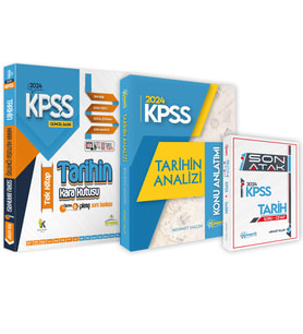 2024 KPSS Tarih 3lü Set Karakutu ve Anamorfik Yayınları Konu Anlatım-Soru Bankas