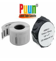 PUUN®Dymo Lw 99017 Muadil Askılı Dosya Etiketi 220 Etiket/paket 12MM x 50MM (Çok Renkli)