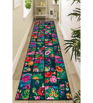 Renkli Kaymaz Patchwork Kesme Rulo Özel Ölçülü Yolluk AR667