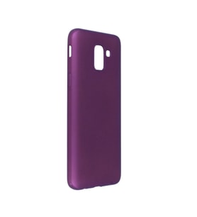 Samsung Galaxy J6 Kılıf First Silikon - Mürdüm