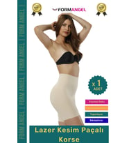 #Korse Lazer Kesim İz Göstermeyen Kaymaz Toparlayıcı Sıkılaştırıcı Paçalı Hayalet Korse - 1 Adet
