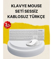 Tam Boy Kablosuz Klavye Mouse Seti - Gelişmiş Bağlantı ve Sessiz Performans