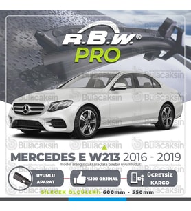 RBW PRO Muz Silecek Takımı Mercedes E W213 2016-2019 ile uyumlu (Siyah)