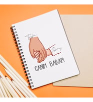 Canım Babam Tasarımlı Defter Kişiye Özel