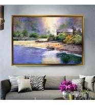 Altın Çerçeveli dekoratif tablo a187 (Gold)