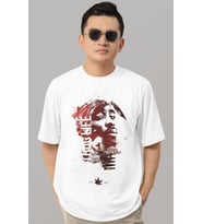 Tasarım 2Pac Rapper Şarkıcı Tupac Baskılı Unisex Oversize Tişört