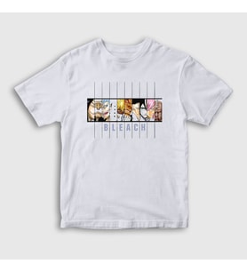 Presmono Unisex Çocuk Beyaz Espada Anime Bleach T-Shirt 127339tt