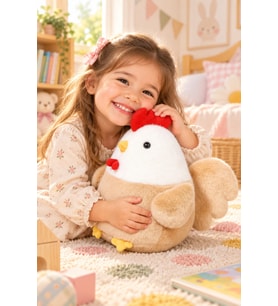 Pandamke  35 cm Eğlenceli Peluş Tavuk – Çocuklar İçin Güvenli Oyuncak