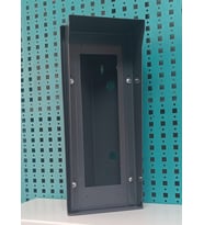 Diafon 15x35x16 cm Açılı Zil Paneli 2,si 1 Arada Yağmurluklu  Metal Yön Çevirme ve Koruma Aparatı