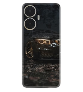 Realme C55 Kılıf Silikon Desen Özel Seri Black Car 1768