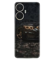 Realme C55 Kılıf Silikon Desen Özel Seri Black Car 1768