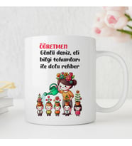 Grafilli Design Kişiye Özel İsim Baskılı Öğretmeler GünüKupa Bardak 07