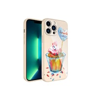 Apple iPhone 12 Pro Max Uyumlu Kılıf Kamera Korumalı Desenli Sert Silikon Zore Epoksi Kapak (Model 8)