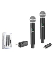 Uhf Kablosuz 2 Mikrofonlu Set 6.35 Mm Siyah HDX2802
