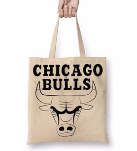 Chicago Bulls Logo Bez Çanta Uzun Saplı