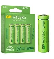 GP RECYKO AA 2600 MAH ŞARJLI 4LÜ PİL GP270AAHCE-2EB4 (GPRHC272E001) (4767)