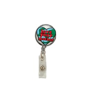 Love Your Mother Figürlü Yoyo Yaka Kartlık Tutucu