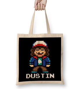 Pixel Dustin Stranger Things Bez Çanta Uzun Saplı