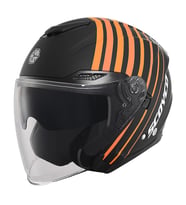 Motosiklet Yarım Açık Kask Güneş Vizörlü Motor Kask Track