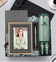 Stanley Termos & Defter & Çerçeve & Kalem & Mum Premium Hediye Seti