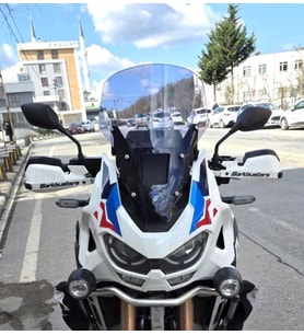 MOTOCAM Honda Africa twin CRF 1100 L4 Ön Cam 2023-2026 Model 46cm Füme Renkli 4mm ORİJİNAL BOYLU