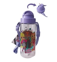Kız Çocuk Matara 500 ml 1 Adet LOL Plastik Lisanslı Okul Matarası L.O.L O.M.G Pipetli Suluk