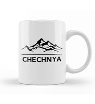 Chechnya Chechnya Chechen Kupa Bardak Porselen