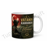 Askere Hediye İsme Özel Baskılı Kupa Bardak Asker Uğurlama Hediyesi