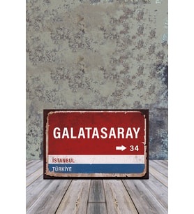 Ahşap Poster Galatasaray Sokağı 20x30cm
