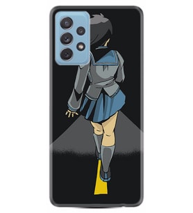 Kılıfland Samsung Galaxy A72 Kılıf Silikon Resimli Kapak Anime Girl Stok 252