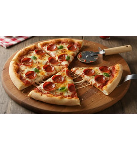 italyan tasarım ahşap Metal Pizza Dilimleyici 5 adet otel resteurant cafe