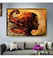 Altın Çerçeveli dekoratif tablo l870 (Gold)