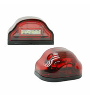 LEDLİ PLAKA LAMBASI KIRMIZI COBRA TİP (2 ADET) 12-24V