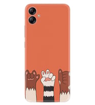 Samsung Galaxy A04E Kılıf Resimli Desenli Silikon Platinium Series Three Hand 1818