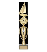 ODAK KUPA - Figürlü Kupalar - Yelken Figürlü Kupalar FG-071 C - 51 cm