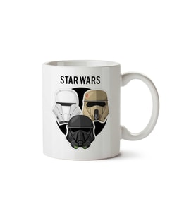Star Wars Trooper Trio Rogue One iki Tarafı Baskılı Kupa Bardak