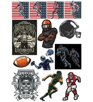 Amerikan Futbolu Sticker Set 15 Parça Telefon, Tablet, Defter, Laptop Sticker