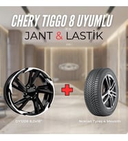 Chery Tiggo8 Uyumlu Nokian235/55R18 Dört Mevsim Lastiği 4 adet Yılı:2025+DY1208 BD 18"Jant 4 Adet